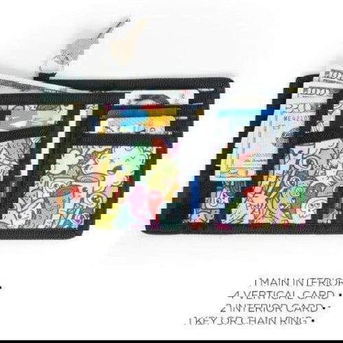 80's Wallet Bi-Fold RFID: Cup of Bows - Fydelity - The Vault