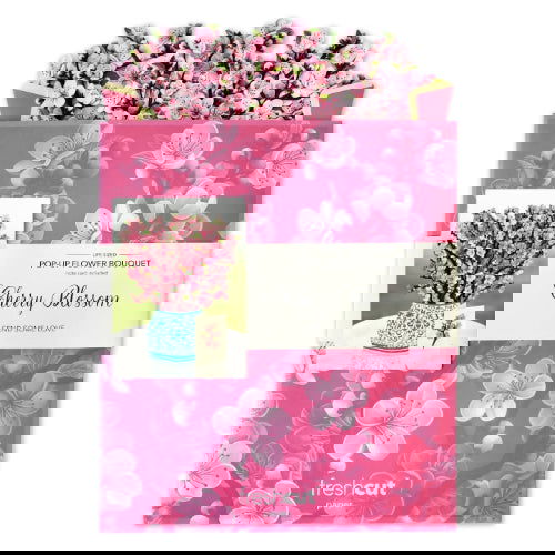 Cherry Blossom: Pop-Up Bouquet Greeting Card - FreshCut Paper - The Vault