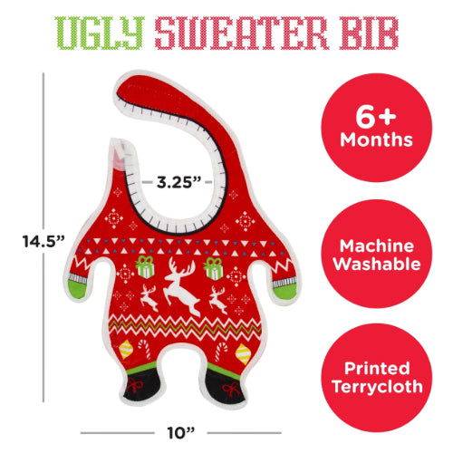 Christmas: Ugly Sweater - Baby Bib - The Vault