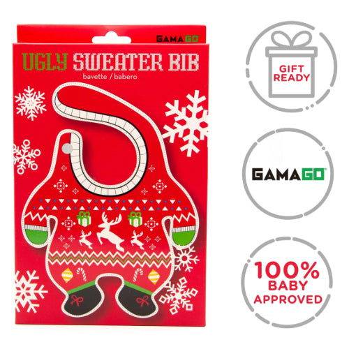 Christmas: Ugly Sweater - Baby Bib - The Vault