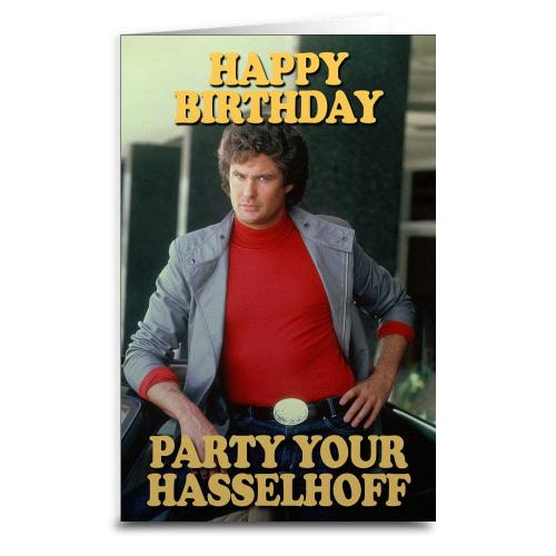David Hasselhoff: Party - Birthday Card - The Vault