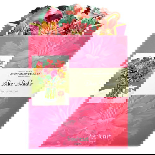 Dear Dahlia: Pop-Up Bouquet Greeting Card - FreshCut Paper - The Vault