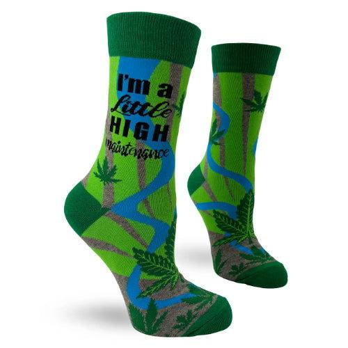 EXPLICIT: I'm a Little High Maintenance - Naughty Crew Socks - The Vault