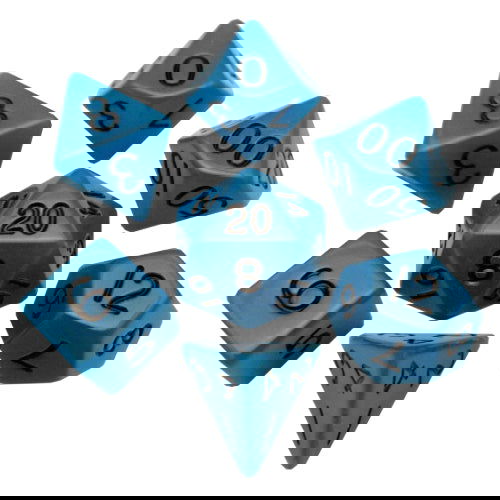 Glow in the Dark Blue: Dice Set - FanRoll™ - The Vault