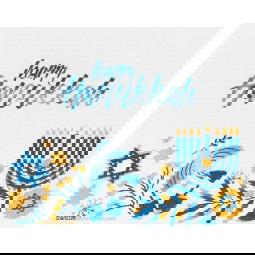 Hanukkah Dove: Single Cloth - SWEDEdischcloths - The Vault