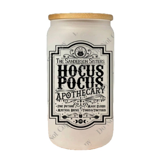 Hocus Pocus: Apothecary - Frosted Can Glass - The Vault