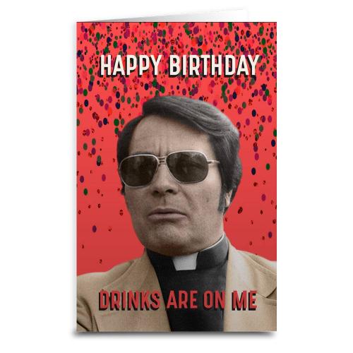 Jim Jones: Drinks - Birthday Card - The Vault