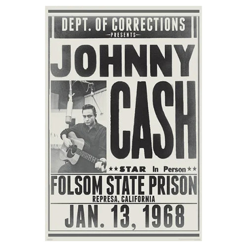 Johnny Cash Folsom State: Poster - Pyramid America - The Vault