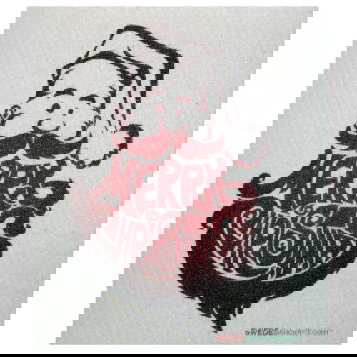 Merry Christmas Santa Beard: Single Cloth - SWEDEdischcloths - The Vault