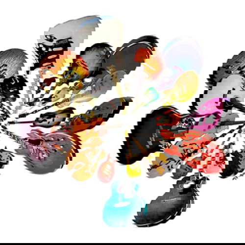 Music: Guitar Cluster - Window Decal - The Vault