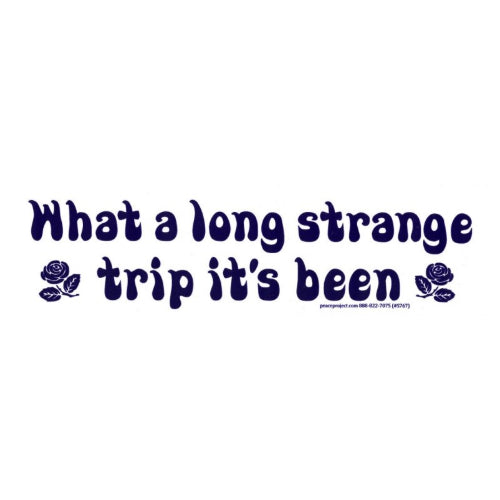 Music: What A Long Strange Trip - Bumper Sticker - The Vault