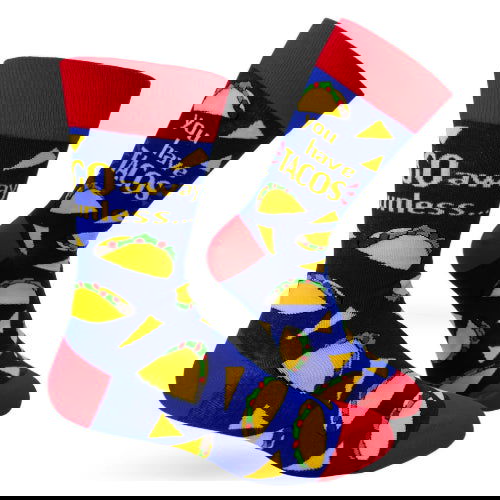 Novelty: Go Away Unless You Have Tacos - Crew Socks - The Vault