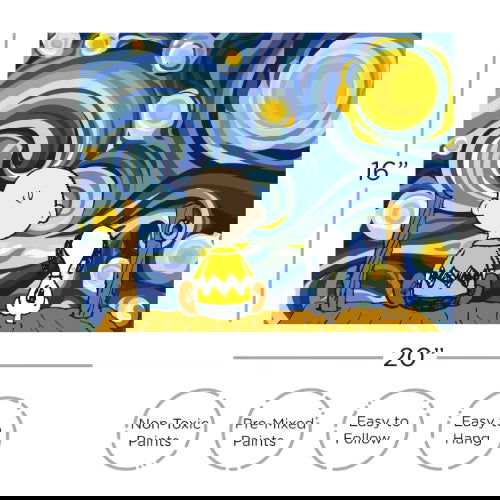 Peanuts: Starry Night - Art by Numbers - The Vault