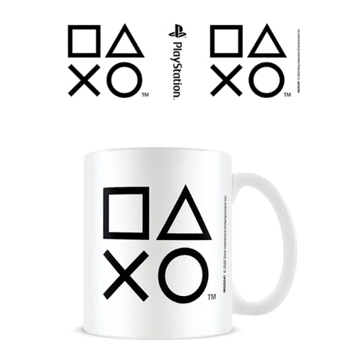 PlayStation Black and White Shapes: Ceramic Mug - Pyramid America - The Vault