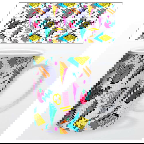 Power Rangers Retro Pattern: Ceramic Mug - Pyramid America - The Vault