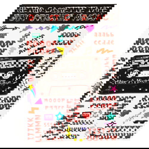 Retro Cassette Tape: DIY Sticker Pack - Fydelity - The Vault