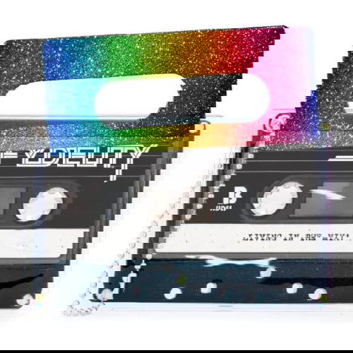 Retro Cassette Tape Deco Sticker Tag: Dazzler Rainbow Glitter - Fydelity - The Vault