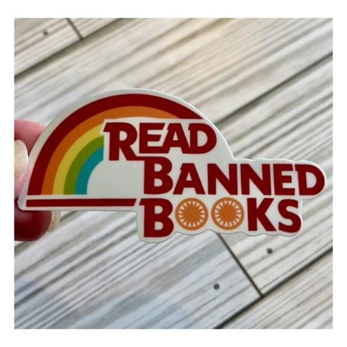 Retro: Read Banned Books - Sticker - The Vault