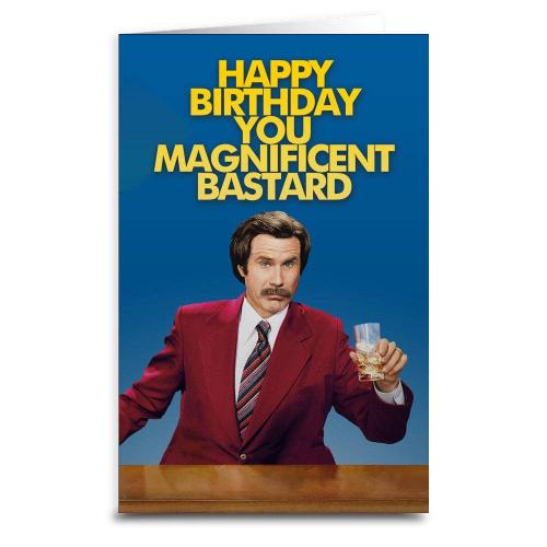 Ron Burgundy: Magnificent  - Birthday Card - The Vault