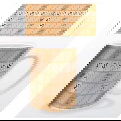 Scrabble Coffee Cup: Ceramic Mug - Pyramid America - The Vault