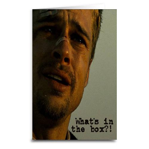 Seven: What's in the Box - Greeting Card - The Vault