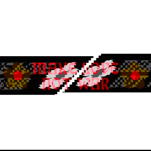 Slogan: Make Love Not War - Bumper Sticker - The Vault