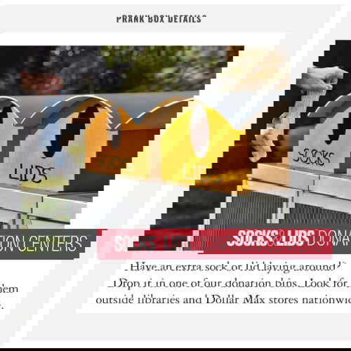 Socks & Lids: Prank Gift Box - Prank-O - The Vault