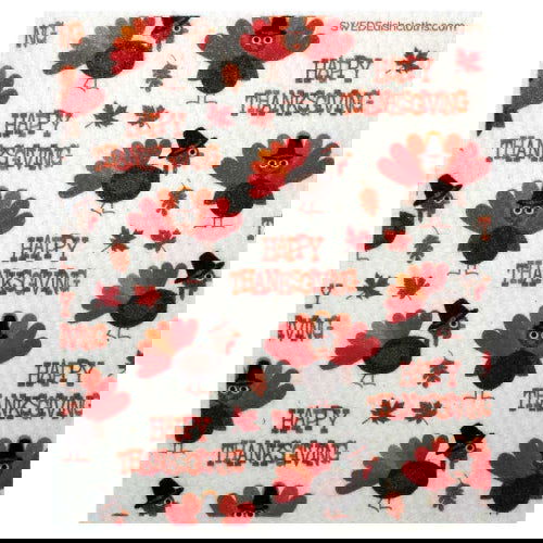 Turkey Thanksgiving: Single Cloth - SWEDEdischcloths - The Vault