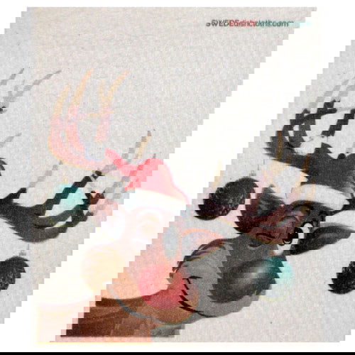 Winking Reindeer: Single Cloth - SWEDEdischcloths - The Vault