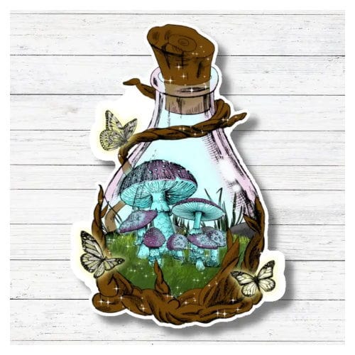 World Jar: Mushrooms - Sticker - The Vault