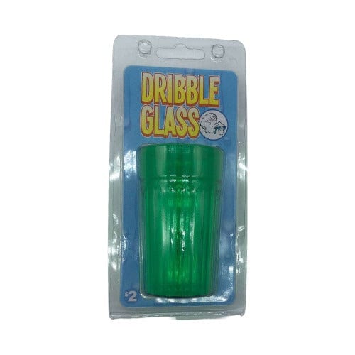 DRIBBLE WATER GLASS Real Drinking Gag Prank Practical Joke Cup Leak  Dripping Bar