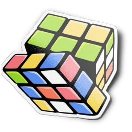 90s: Rubik's Cube - Sticker - The Vault