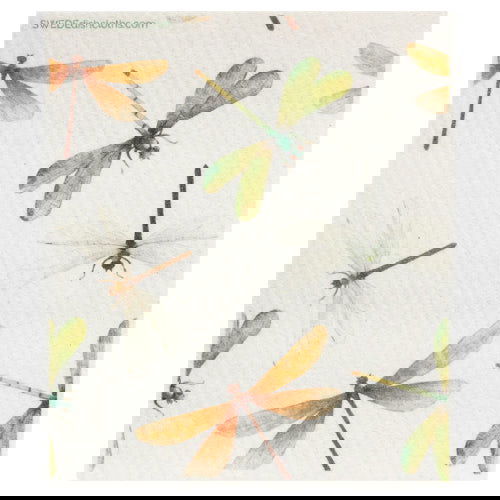 Dragonfly Collage: Single Cloth - SWEDEdischcloths - The Vault