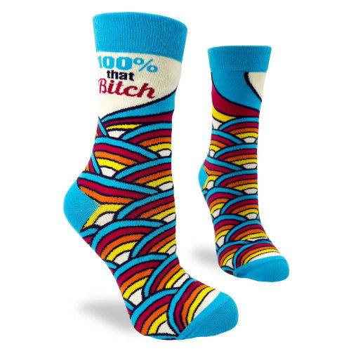 EXPLICIT: 100% That B - Naughty Crew Socks - The Vault