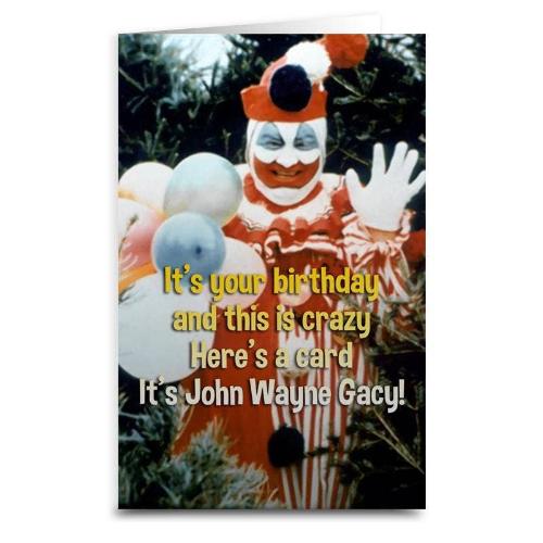 Gacy: Pogo the Clown - Birthday Card - The Vault