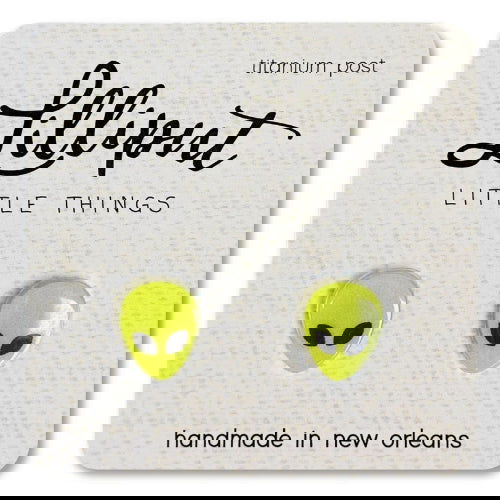 Green Alien: Earrings - Lilliput Little Things - The Vault
