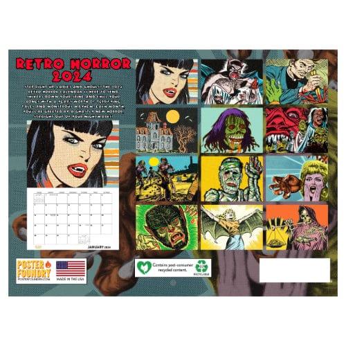 Horror: Retro Horror - 2024 Wall Calendar - The Vault