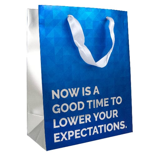 Humor: Lower Expectations - Large Gift Bag - The Vault