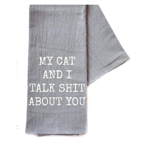 Humor: My Cat And I - Dish Towel - The Vault