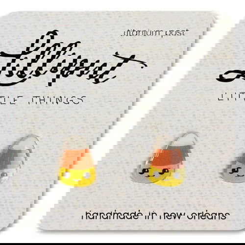 Kawaii Candy Corn: Earrings - Lilliput Little Things - The Vault