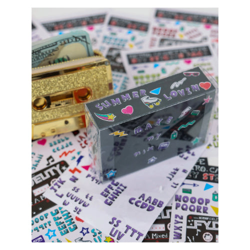 Retro Cassette Tape: DIY Sticker Pack - Fydelity