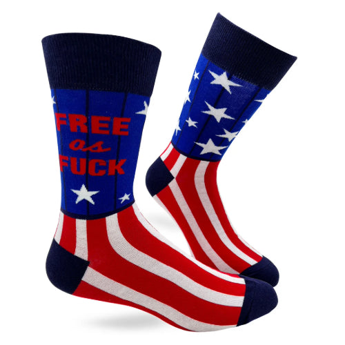 EXPLICIT: Free As F**k - Naughty Crew Socks