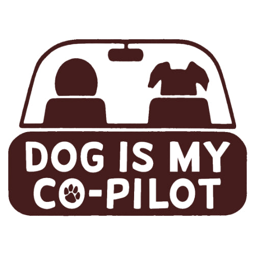 Slogan: Dog Is My Co-Pilot - Bumper Sticker