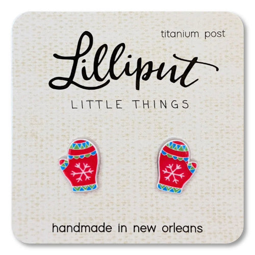 Christmas Mitten: Earrings - Lilliput Little Things