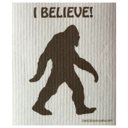 I Believe Bigfoot: Single Cloth - SWEDEdischcloths