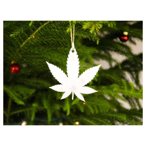 Pot Leaf: Christmas Ornament - Iron Maid Art