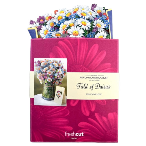 Field of Daisies: Pop-Up Bouquet Greeting Card - FreshCut Paper