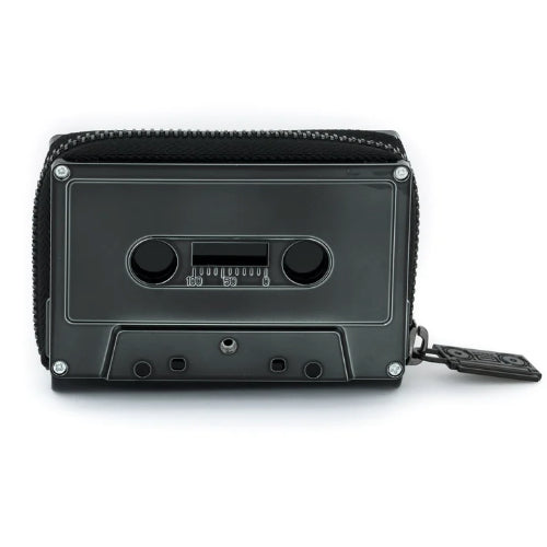 Retro Cassette Wallet: Black Chrome - Fydelity