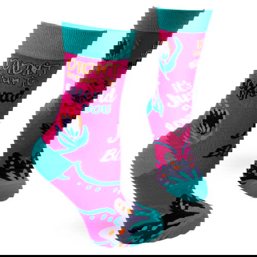 Novelty: Didn't Mean to Offend You, It's Just a Bonus - Crew Socks - The Vault