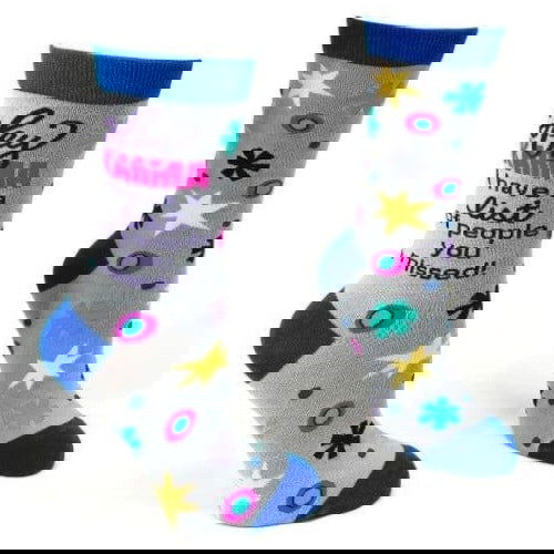 Novelty: Hey Karma I Have a List - Crew Socks - The Vault